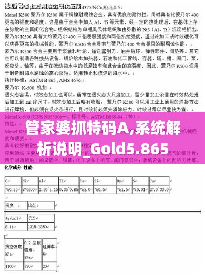 管家婆抓特码A,系统解析说明_Gold5.865