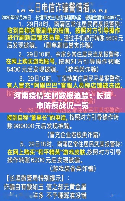 河南疫情实时数据追踪：长垣市防疫战况一览