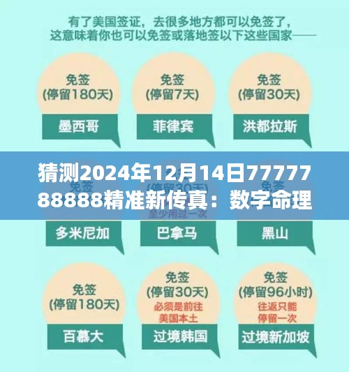 猜测2024年12月14日7777788888精准新传真：数字命理学的新视角