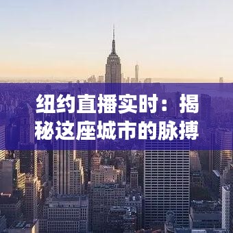纽约直播实时：揭秘这座城市的脉搏跳动