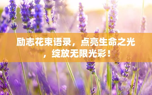 励志花束语录，点亮生命之光，绽放无限光彩！