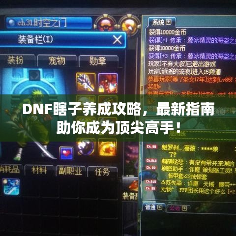 DNF瞎子养成攻略，最新指南助你成为顶尖高手！