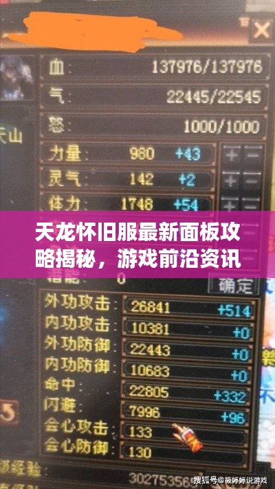 天龙怀旧服最新面板攻略揭秘，游戏前沿资讯与操作技巧轻松掌握
