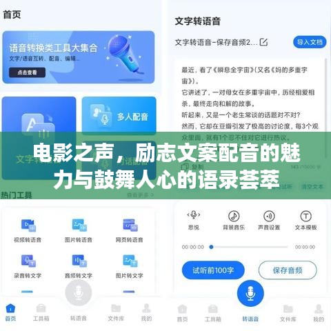 电影之声，励志文案配音的魅力与鼓舞人心的语录荟萃