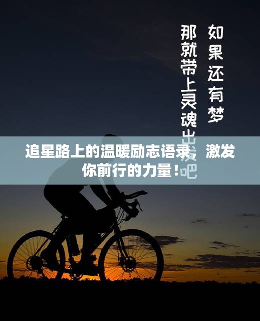 追星路上的温暖励志语录，激发你前行的力量！