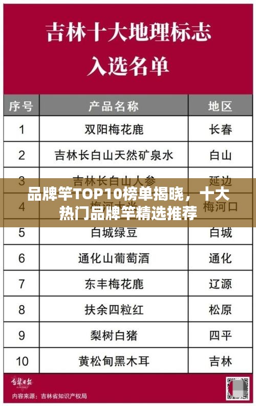 品牌竿TOP10榜单揭晓，十大热门品牌竿精选推荐