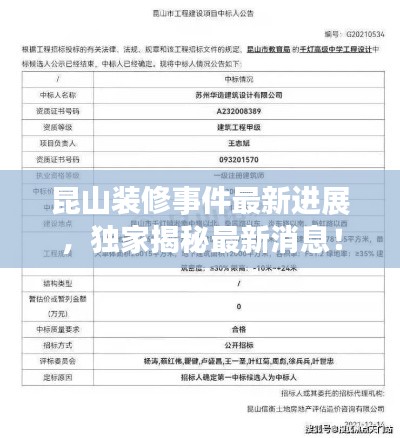昆山装修事件最新进展，独家揭秘最新消息！